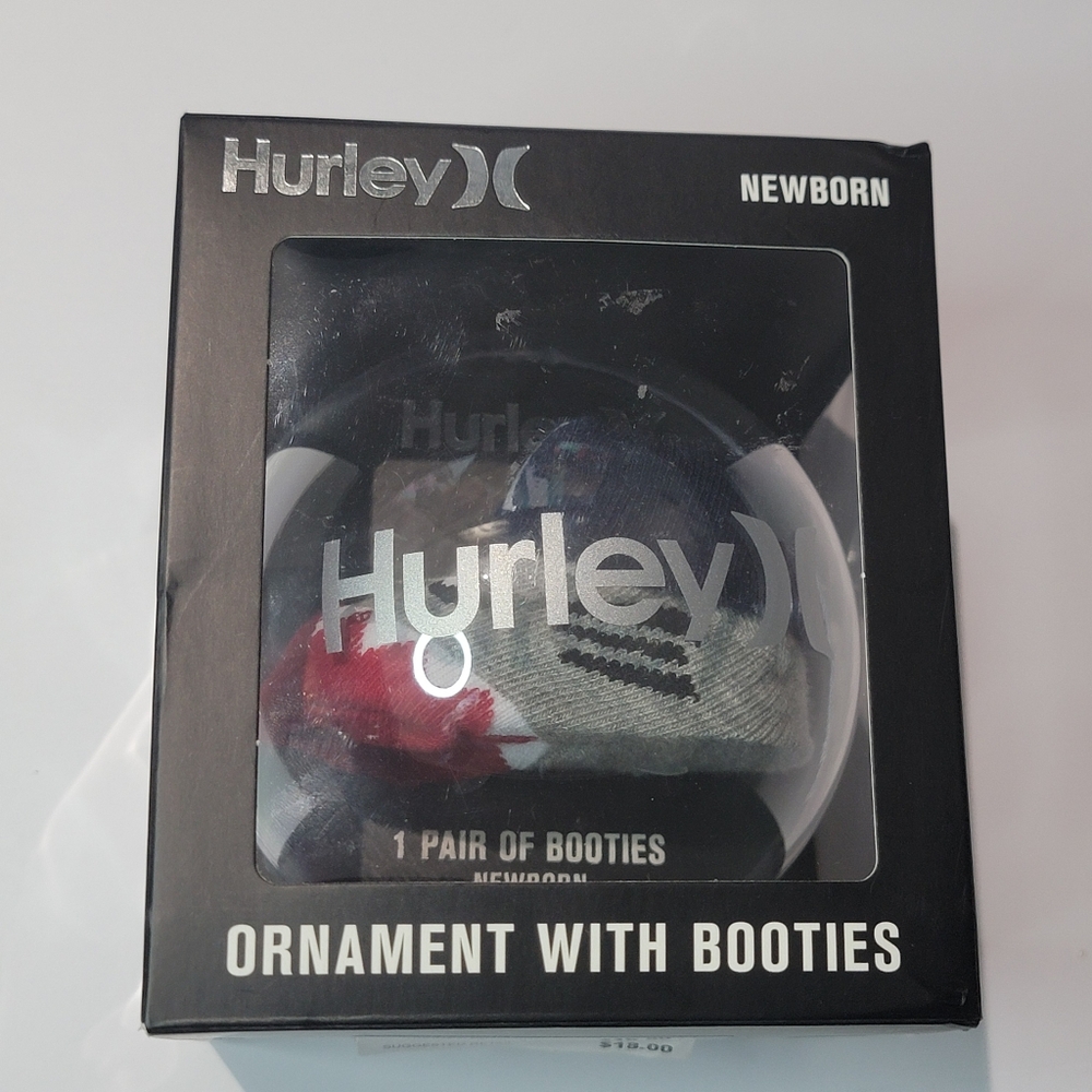 Hurley Newborn Booties Baby Shark 0-6 Months